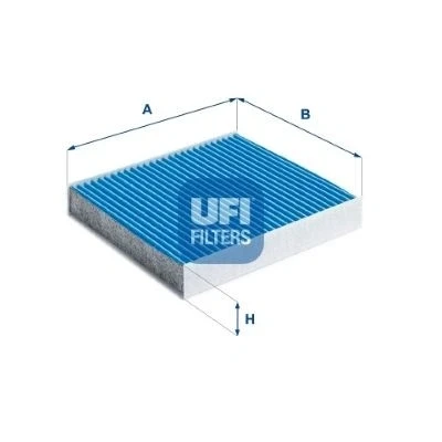 Abbildung von UFI 34.244.00 Innenraumfilter mit antibakterieller Wirkung 216 200 35 RENAULT: Clio 4, 4 Kasten, V Hatchback, DACIA: LOGAN MCV 2, SANDERO 2