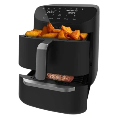 Abbildung von Cecotec Heißluftfritteuse, Ofen und Grill 11 L Cecofry FoodCourt 11000 Connected C. 1850 W, 3 in 1 Design, Synchronisation, 8 voreingestellte Garprogramme, APP Wifi, 40 bis 230ºC