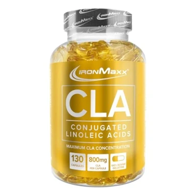 Abbildung von IronMaxx CLA 130 Kapseln Unterstützt den Fettstoffwechsel antioxidative Eigenschaften 800mg pro Kapsel