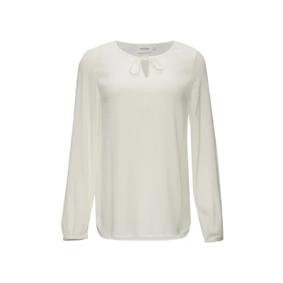Abbildung von comma casual identity MIT Ausschnitt Bluse, Damen, Größe: 40, Weiß
