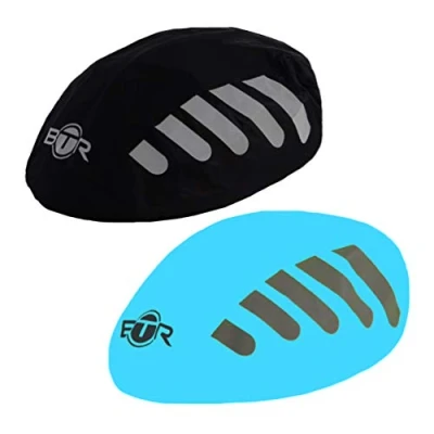 Abbildung von BTR fahrradhelm regenüberzug. Helm Cover x 2. Wasserdichter regenhaube fahrradhelm. Regenschutz für