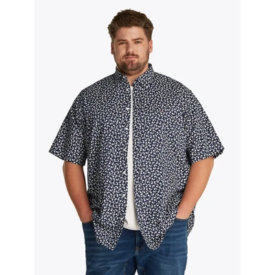 Abbildung von Tommy Hilfiger Hemd, Herren, Größe: 4XL, Carbon navy