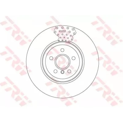Abbildung von TRW DF6605S Bremsscheibe 370 30 5 120 Belüftet, Verbundbremsscheibe hochgekohlt BMW: 4 Coupe, 3 Saloon, Touring