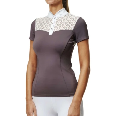 Abbildung von Equestrian Stockholm Turniershirt Crystal Champion Weiß/Dark Purple XXL Agradi.deVerkauft von Agradi