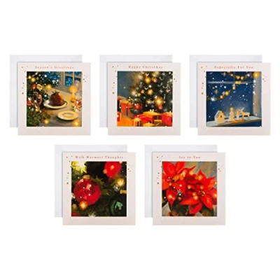 Abbildung von Hallmark Weihnachtskarten für Wohltätigkeitsorganisationen, 30 Stück, in 5 modernen Designs, 25572269, festliche
