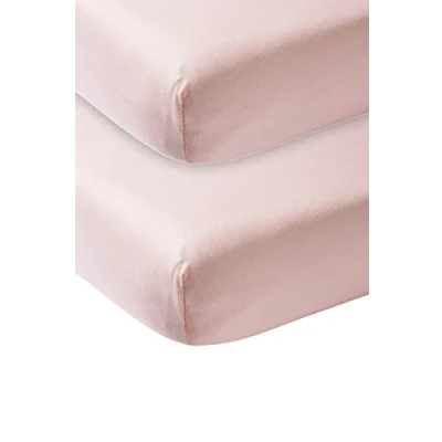 Abbildung von Meyco Baby Spannbettlaken Wiege Uni Light Pink 40x80/90cm 2er Pack