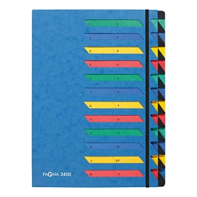 Abbildung von Pagna Deskorganizer Classic (Sammelmappe, 24 Fächer, A Z) blau