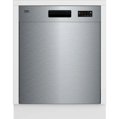 Abbildung von Beko BDUN15430X b300 Unterbau Geschirrspüler 60 cm, für 14 Maßgedecke, 3 Spülebenen, 4 Temperaturen, 5 Programme, halbe Beladung, automatische Türöffnung, Quick&amp;Clean