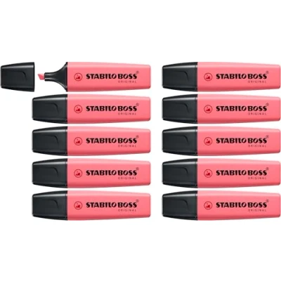 Abbildung von Textmarker STABILO BOSS ORIGINAL Pastel 10er Pack Kirschblütenrosa