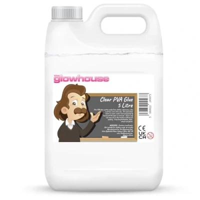 Abbildung von The Glowhouse Auswaschbarer PVA Kleber Zuhause und Schule (5 Liter (Klar))