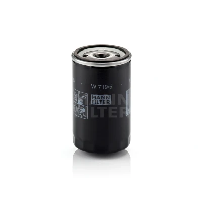 Abbildung von MANN FILTER W 719/5 Ölfilter 3/4 16 UNF mit einem Rücklaufsperrventil Anschraubfilter VOLKSWAGEN: Polo II Hatchback, Jetta 2, GOLF 2