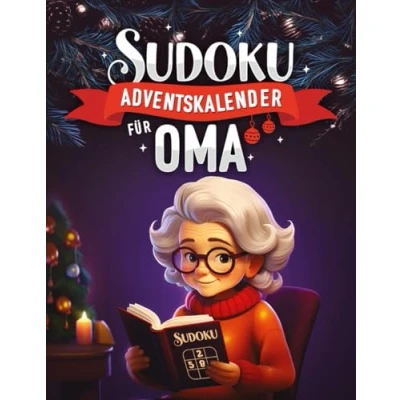 Abbildung von Sudoku Adventskalender für Oma: Weihnachtskalender Senioren mit täglich drei große Puzzle bis Heiligabend Liebevoll gestaltet, 3 Schwierigkeitsstufen inklusive Lösungen