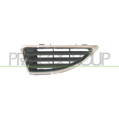 Abbildung von PRASCO Premium RN0272004 Kühlergrill vorne links schwarz chrom mit Rahmen