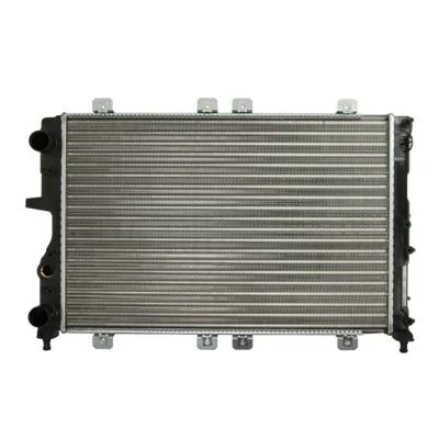 Abbildung von NISSENS 61873 Kühler, Motorkühlung Aluminium 554 375 35 Kühlrippen mechanisch gefügt
