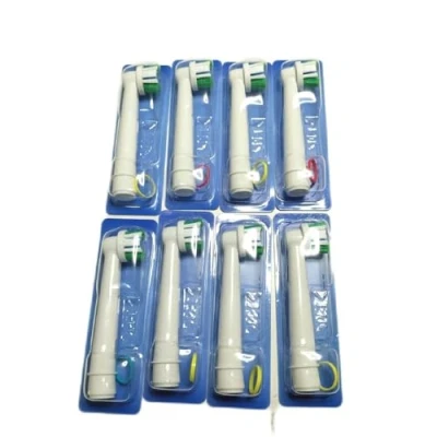 Abbildung von Oral B Precision Clean elektrische Zahnbürstenköpfe, Packung mit 8 Ersatzbürstenköpfen, präzise Reinigung und Aufhellung, Anzeige der Verwendung des Bürstenkopfes, geeignet für Briefschlitz
