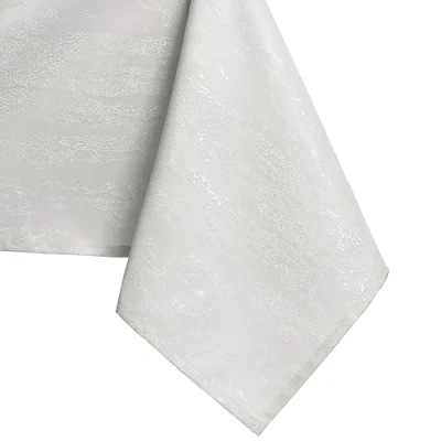 Abbildung von AmeliaHome Tischdecke oval 140x220 cm Tischtuch Tafeldecke Fleckschutz Lotuseffekt Abwaschbar Wasserabweisend Ornament Vesta Ecru