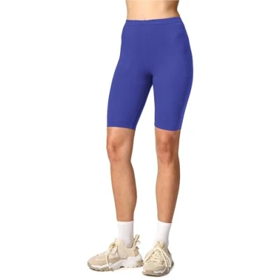 Abbildung von Merry Style Damen Sport Leggings kurz Sportleggings Radlerhose Sporthose aus Viskose MS10 145 (Kobalt, M)