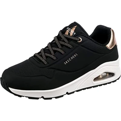 Abbildung von Skechers Sport UNO Sneaker low Black/rose gold, Damen, Größe: 38.5, gold Schuhe