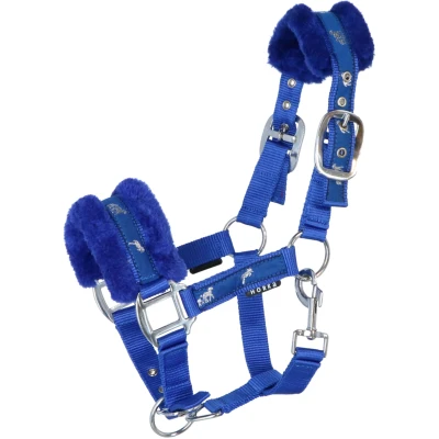 Abbildung von Horka Halfter Plush Royal Blue Mini Shetland