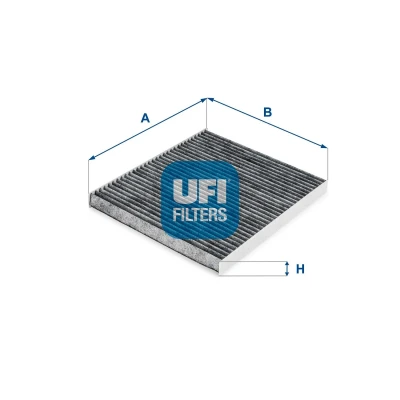 Abbildung von UFI 54.256.00 Innenraumfilter Aktivkohlefilter 230 200 20 ALFA ROMEO: Giulietta Hatchback