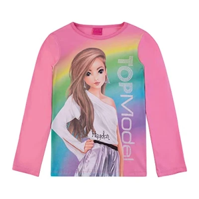 Abbildung von Top Model Mädchen Langarmshirt mit Hayden 75066 pink, Größe 152, 12 Jahre