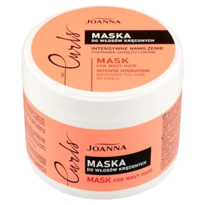 Abbildung von Joanna Locken Haarmaske 300 g Nährende Haarkur Pflege für Naturlocken welliges und lockiges Haar Produkte mit Reis Aminosäuren natürliche Lockenpflege