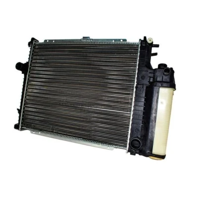 Abbildung von THERMOTEC D7B003TT Kühler, Motorkühlung Aluminium, Kunststoff 520 439 32 Schaltgetriebe, Automatikgetriebe Kühlrippen mechanisch gefügt BMW: 5 Saloon