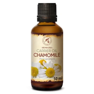 Abbildung von Kamillenöl 50ml Chamomilla Natürliches Kamillen Extrakt Trägeröl Basisöl Pflege für Gesicht Nägel Hände Haare Massage Körperpflege