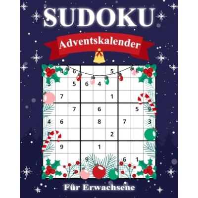 Abbildung von Sudoku Adventskalender für Erwachsene: 288 Rätsel in 3 Schwierigkeitsstufen von leicht bis schwer mit Lösungen