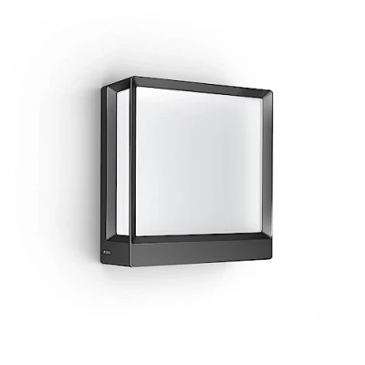 Abbildung von Steinel LED Außenleuchte L 40 C Connect, smarte Wandleuchte, dimmbar, steuerbar per App, 12.9 W, 3000 K, Anthrazit