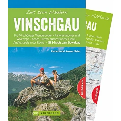 Abbildung von Bruckmann Wanderführer: Zeit zum Wandern Vinschgau. 40 Wanderungen, Bergtouren und Ausflugsziele im Mit Wanderkarte Herausnehmen.: Die ... in der Region GPS Tracks Download