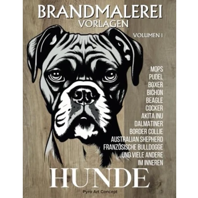 Abbildung von Brandmalerei Vorlagen HUNDE Volumen 1: Eine Sammlung einzigartiger Designs für Holzarbeitsbegeisterte. Reproduzieren Sie unsere wunderschönen ... oder lassen sich von ihnen inspirieren.