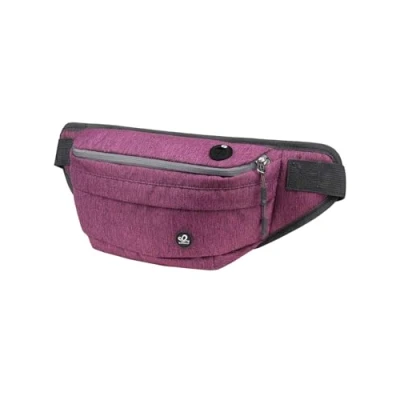 Abbildung von WATERFLY Bauchtasche Herren Damen Groß: Gürteltasche Hüfttasche Sport Guerteltasch Handy Wasserdicht Huefttasch Outdoor Hund Hip Waist Nylon Arbeit Festival Fanny Pack Hundetraining Dam Herr Lila
