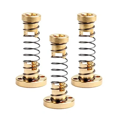 Abbildung von TUZUK T8 spielfreie federbelastete Mutter Eliminierungsspaltmutter für 3D Drucker CNC Maschine 8 mm Acme Gewindestangen Gewindespindeln (3 Stück)