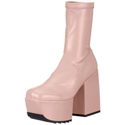 Abbildung von LAMODA Damen Pretty Please Mid Calf Boot, Pink Pu, 37 EU