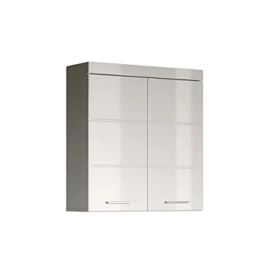 Abbildung von trendteam smart living Hängeschrank breit Bad Amanda Aufbaumaß (BxHxT) 73 x 77 23 cm Farbe Weiß Hochglanz 139350501