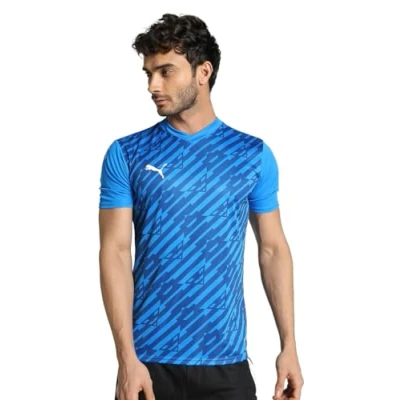 Abbildung von Puma Teamultimate Sport Tshirt, Herren, Größe: XXL, Electric blue lemonade