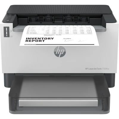 Abbildung von HP Laserjet Tank 1504w Laserdrucker mit Dual Band Wi Fi, Bluetooth LE, Smart App, inklusive Original Toner für bis zu 5000 Seiten, 22 Seiten/Min, beidseitig drucken, stromsparend, weiß