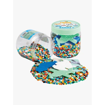 Abbildung von Hama Midi Beads Perlen mit Perlenplatten 4000 Teile