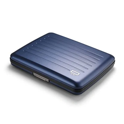 Abbildung von OGON Aluminium Geldbörse Smart Case V2 Large Fach für Münzen und Banknoten RFID Schutz Kartenhalter Kapazität 10 Karten