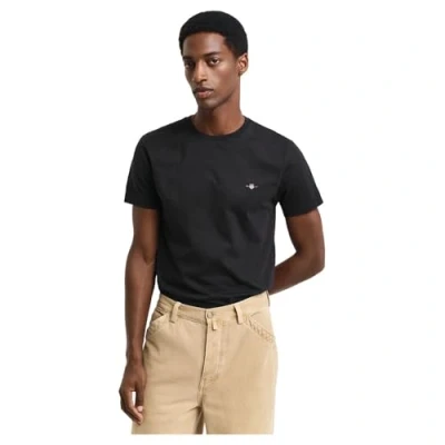 Abbildung von GANT Herren Slim Shield T shirt Shirt, Schwarz, 3XL EU