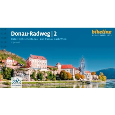 Abbildung von Donauradweg / Donau Radweg 2: Teil Österreichische Donau. Von Passau nach Wien, 325 km, 1:50.000, GPS Tracks Download, LiveUpdate (Bikeline Radtourenbücher)
