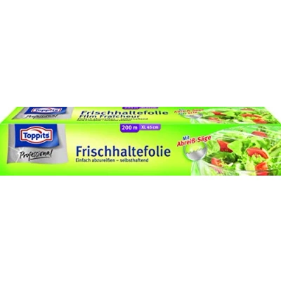 Abbildung von Toppits Frischhaltefolie 200m extrabreit, 1erPack, inklusive Abreißhilfe