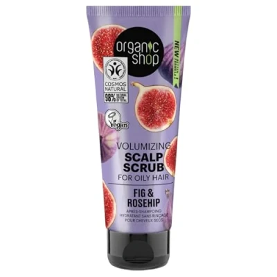 Abbildung von Organic Shop Volumizing Scalp Scrub für fettiges Haar, Feige und Hagebutte (75 ml)