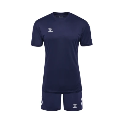 Abbildung von Hummel LOGO SET kurze Sporthose, Herren, Größe: XXL, Marine