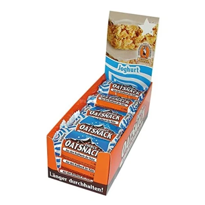 Abbildung von Best Body Nutrition Davina Energy OatSnack Riegel Joghurt Haferflocken Kohlenhydrat Riegel, von Hand gemacht, 15 x 65 g Riegel/Box (975 g)