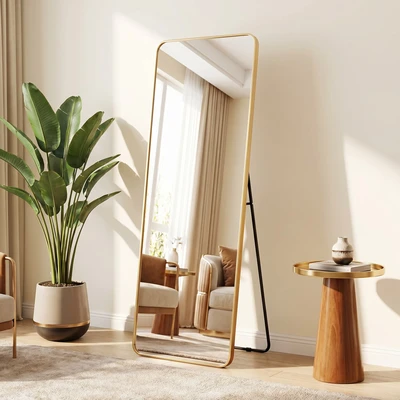 Abbildung von OTTO home Spiegel "Standspiegel Addrik, wahlweise in 2 Größen 150x40cm oder 160x50cm" Ganzkörperspiegel mit Sicherheitsglas, verschiedenen Farben