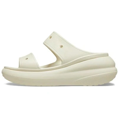 Abbildung von Crocs Classic Crush Pantolette hoch, Größe: 38 39, Bone Kunststoff