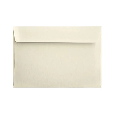 Abbildung von Netuno 25 Ecru Umschläge gerippt DIN C5 16,2 x 22,9 cm 120g Aster Laid Ivory edle Briefumschläge Creme hochwertig für Einladungen Geburtstagskarten Glückwunsch Karten Gruß