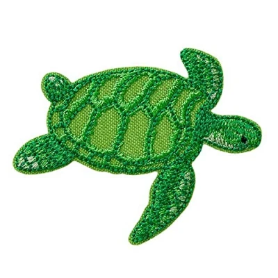Abbildung von Mono Quick RECYCLPATCH Applikationen, Bügelbild, Iron on Patch, aus recycelten PET Flaschen THINK GREEN (14123 Schildkröte)